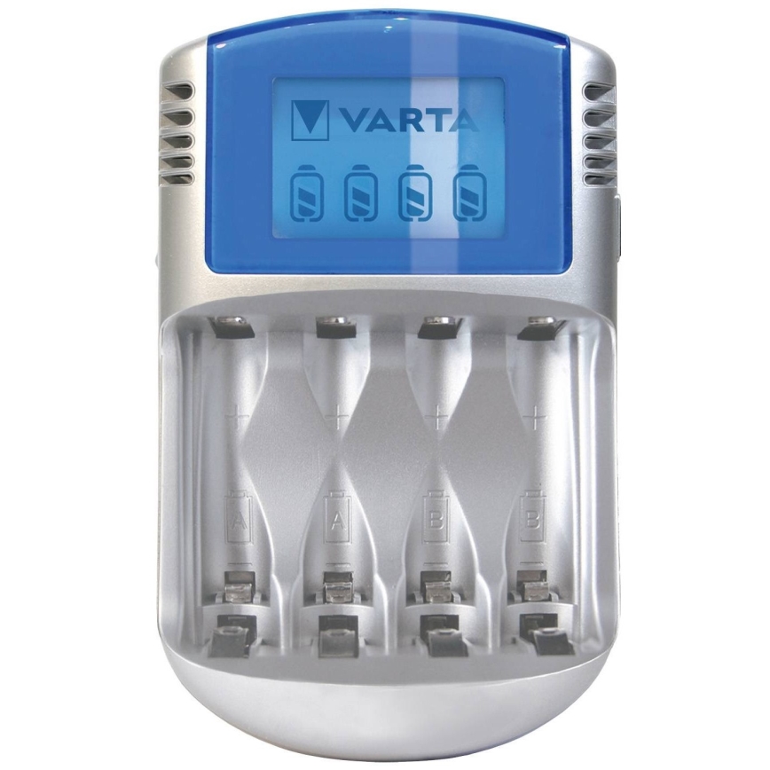 Varta 57070201451 - LCD Carregador de pilhas 4xAA/AAA 2600mAh 5V