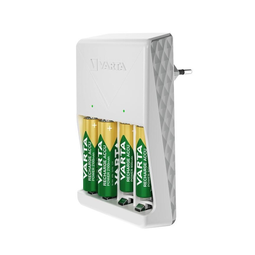 Varta 57657101451 - Carregador de pilhas 4xAA/AAA 2100mAh 230V
