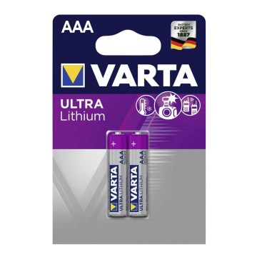 Varta 6103301402 - 2 pçs Célula de lítio ULTRA AAA 1,5V