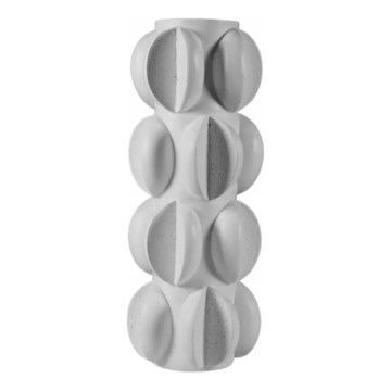 Vaso 37x19 cm resina/branco mate
