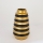 Vaso cerâmico 25x14 cm dourado/preto