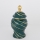 Vaso cerâmico 30x17 cm dourado/verde