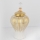 Vaso cerâmico 35x17,5 cm dourado/branco