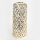 Vaso cerâmico 37x15 cm dourado/branco
