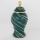 Vaso cerâmico 41x20 cm dourado/verde