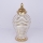 Vaso cerâmico 42,2x21,1 cm dourado/branco