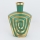 Vaso de cerâmica 30x20,2 cm verde/dourado