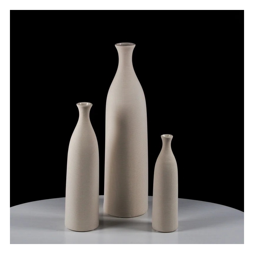 Vaso de cerâmica 33 cm branco