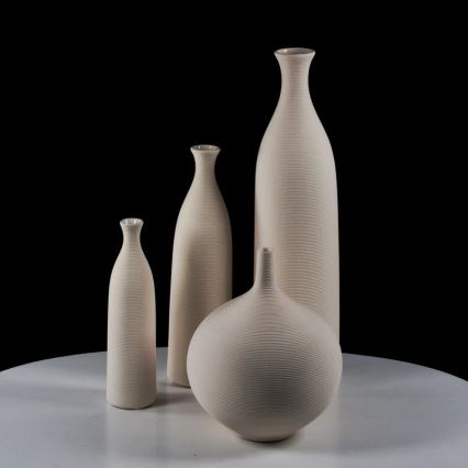 Vaso de cerâmica 33 cm branco