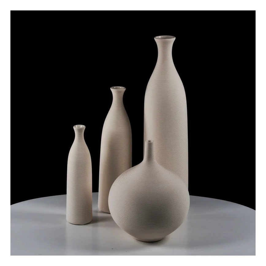 Vaso de cerâmica 33 cm branco