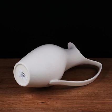 Vaso de cerâmica 33x17x19 cm branco