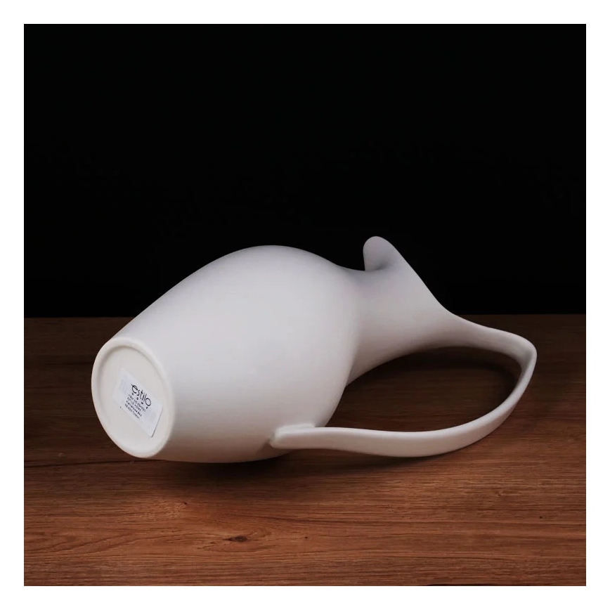 Vaso de cerâmica 33x17x19 cm branco