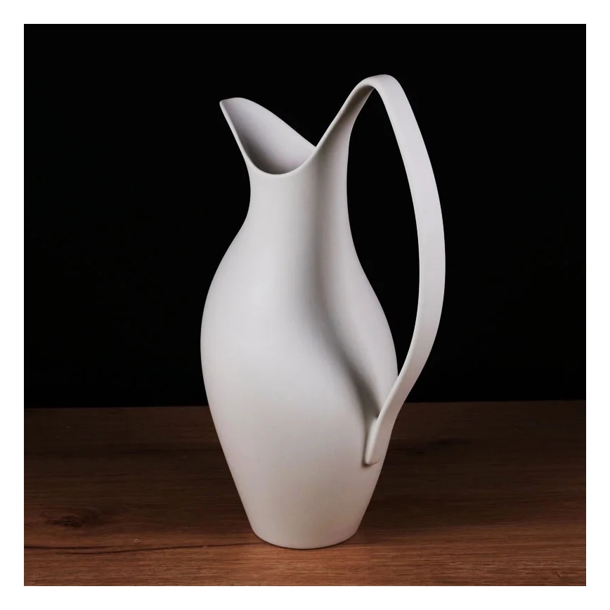 Vaso de cerâmica 33x17x19 cm branco
