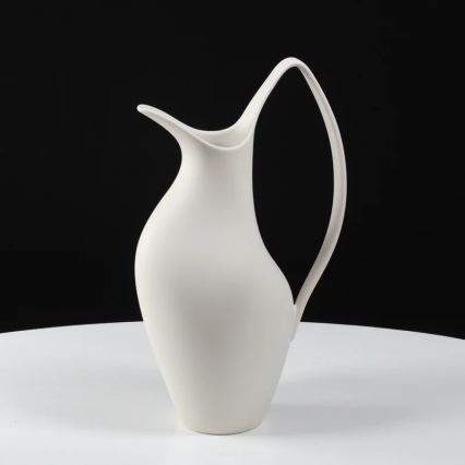 Vaso de cerâmica 33x17x19 cm branco