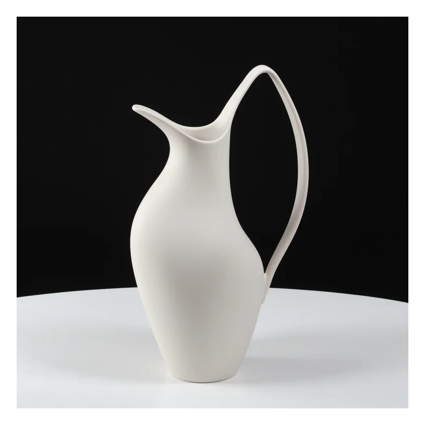 Vaso de cerâmica 33x17x19 cm branco