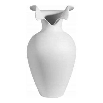 Vaso de cerâmica 41,5x23 cm branco