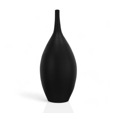Vaso de cerâmica 47 cm, preto