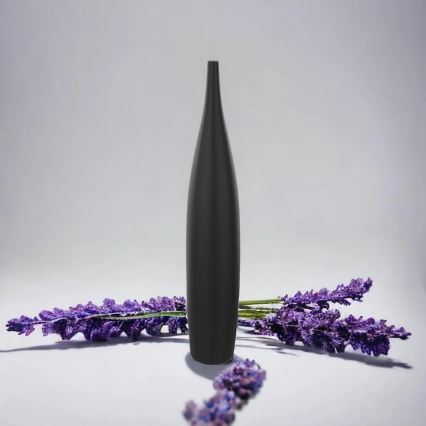 Vaso de cerâmica 70 cm preto fosco