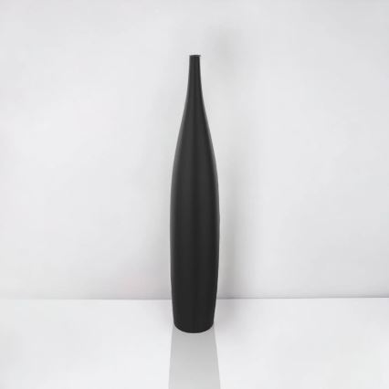 Vaso de cerâmica 70 cm preto fosco