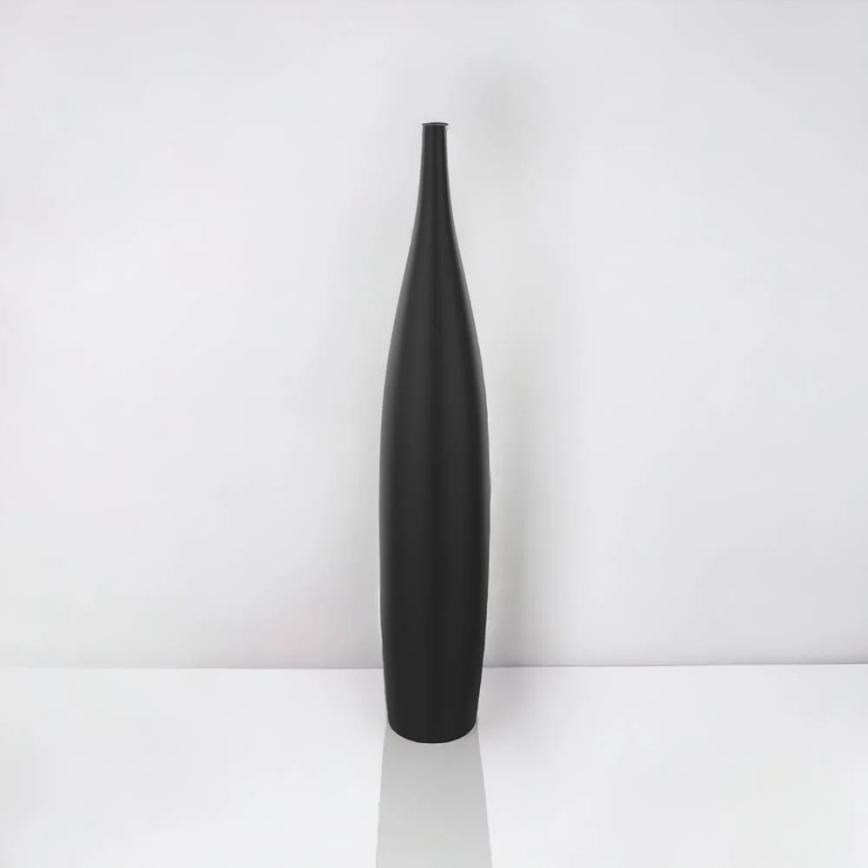 Vaso de cerâmica 70 cm preto fosco