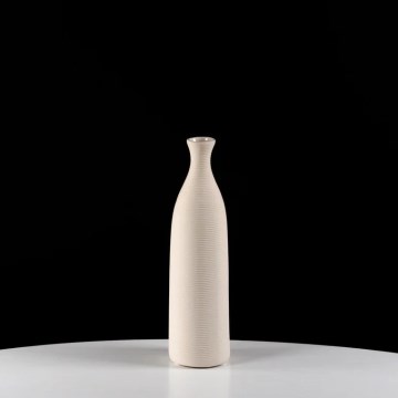 Vaso de cerâmica branco 25 cm