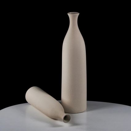 Vaso de cerâmica branco 46 cm