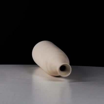 Vaso de cerâmica branco 46 cm