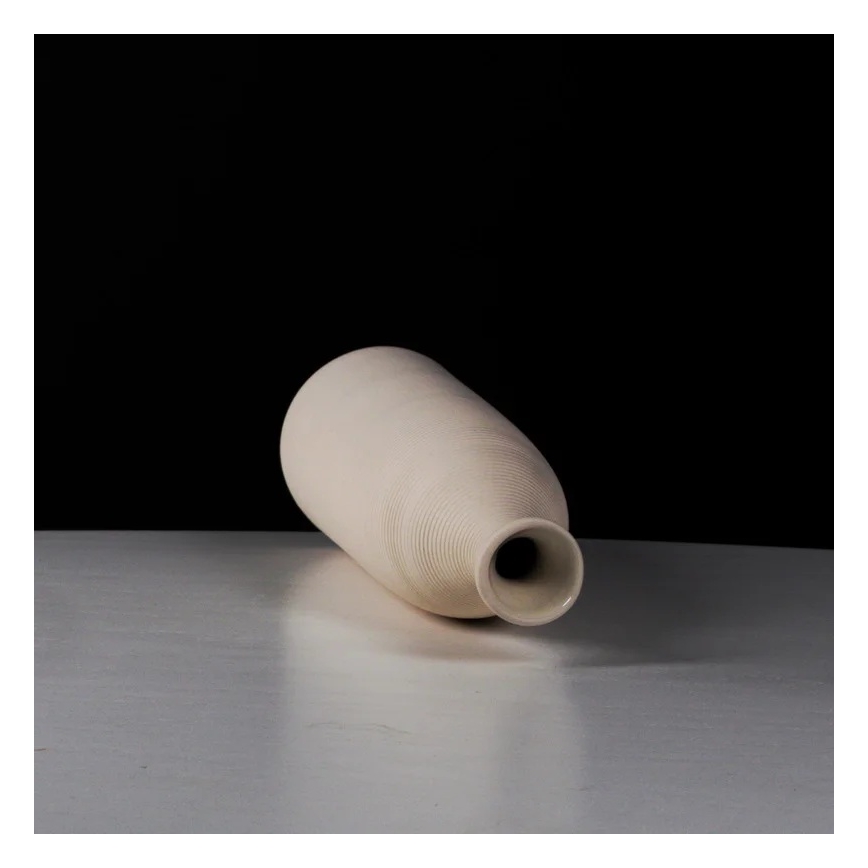Vaso de cerâmica branco 46 cm