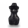 Vaso de cerâmica preto 30 cm
