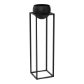 Vaso de metal 111,3x29 cm preto