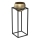 Vaso de metal 81,3x29 cm preto/dourado