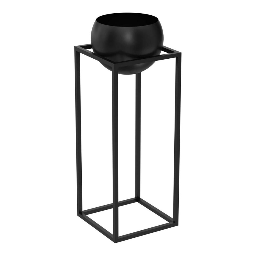 Vaso de metal 81,3x29 cm preto