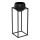 Vaso de metal 81,3x29 cm preto