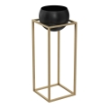 Vaso de metal para plantas 81,3x29 cm dourado