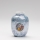 Vaso de porcelana 12,5x9 cm perolado azul graças