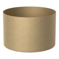 Vaso para flores 11x17 cm dourado