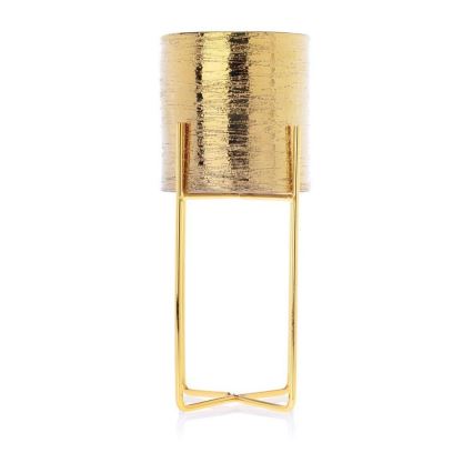 Vaso para flores de cerâmica FLORRI 23,6x10,4 cm dourado
