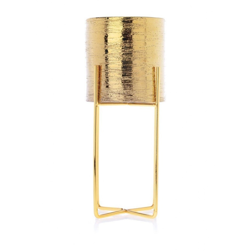Vaso para flores de cerâmica FLORRI 23,6x10,4 cm dourado