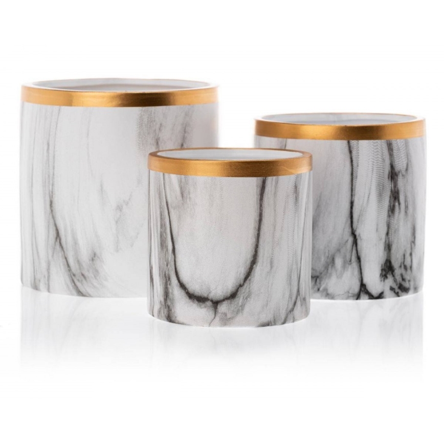 Vaso para flores de cerâmica SONA 11x11 cm
