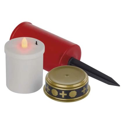 Vela da sepultura LED/2xAA IP44