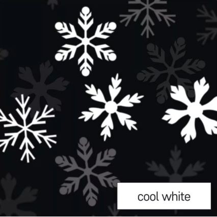 Vela de Natal LED LED/3xAAA flocos de neve branco frio