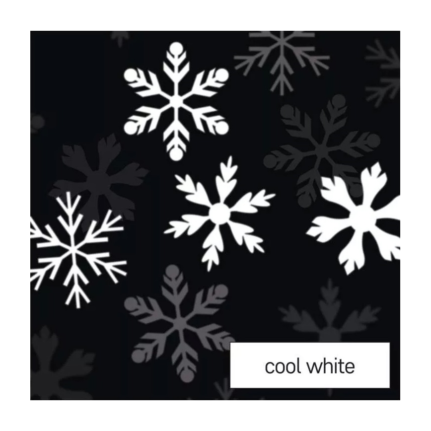 Vela de Natal LED LED/3xAAA flocos de neve branco frio