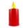 Vela LED LED/2xAA branco quente 10,8 cm vermelho