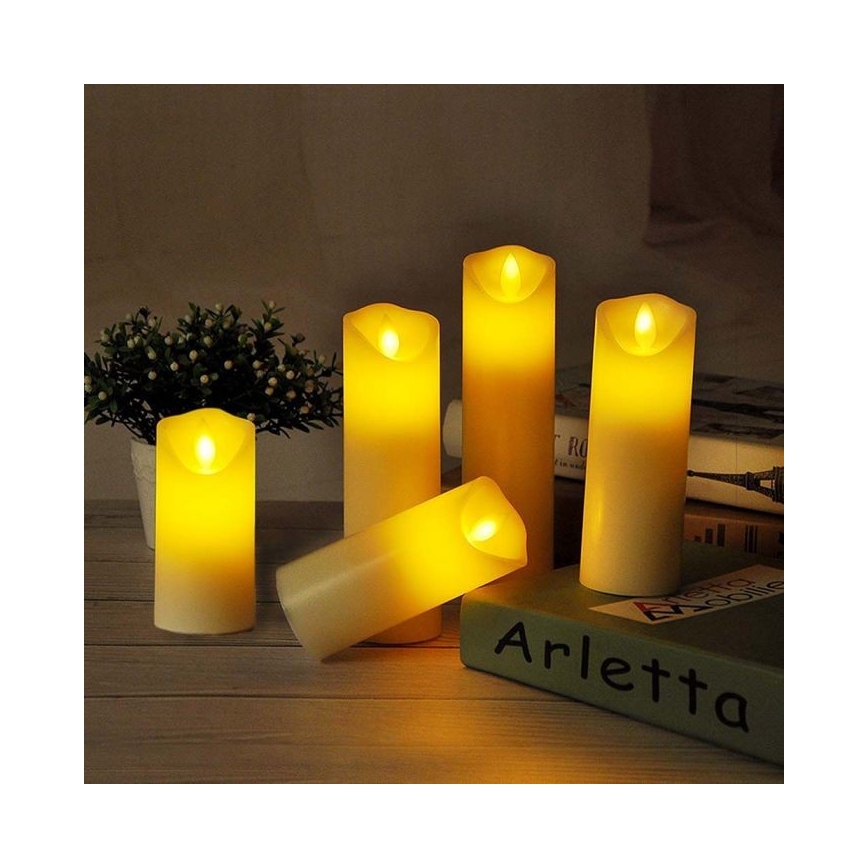 Vela LED LED/2xAA branco quente 17,5 cm