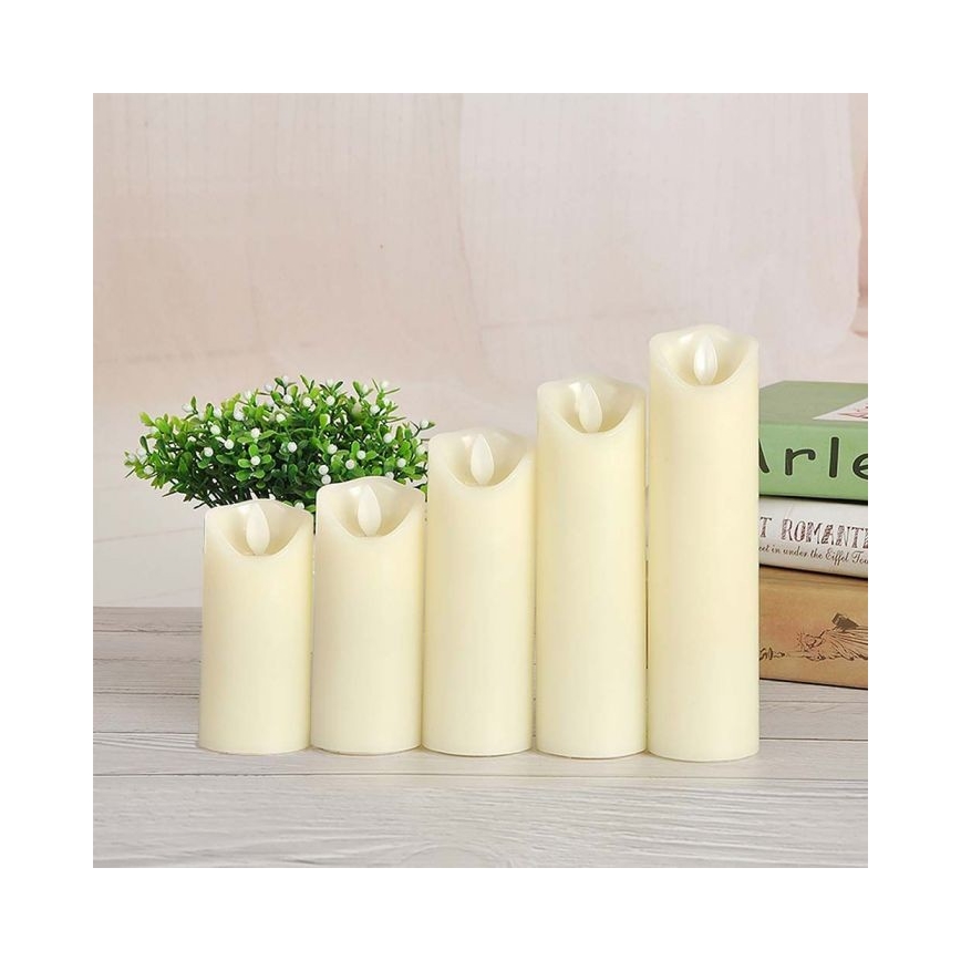 Vela LED LED/2xAA branco quente 17,5 cm