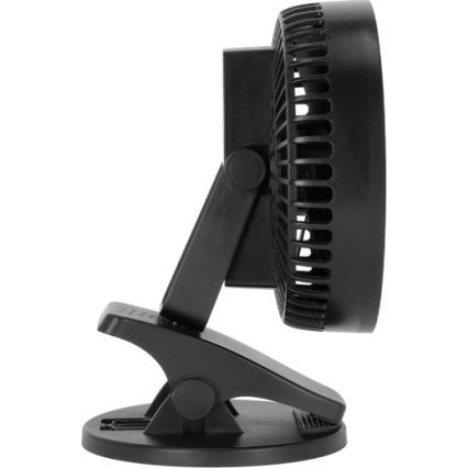 Ventilador de mesa recarregável com clipe VIENTO 6W/5V 2000 mAh preto