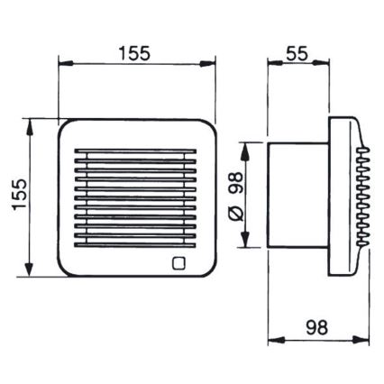 Ventilador EDM-100 17W/230V