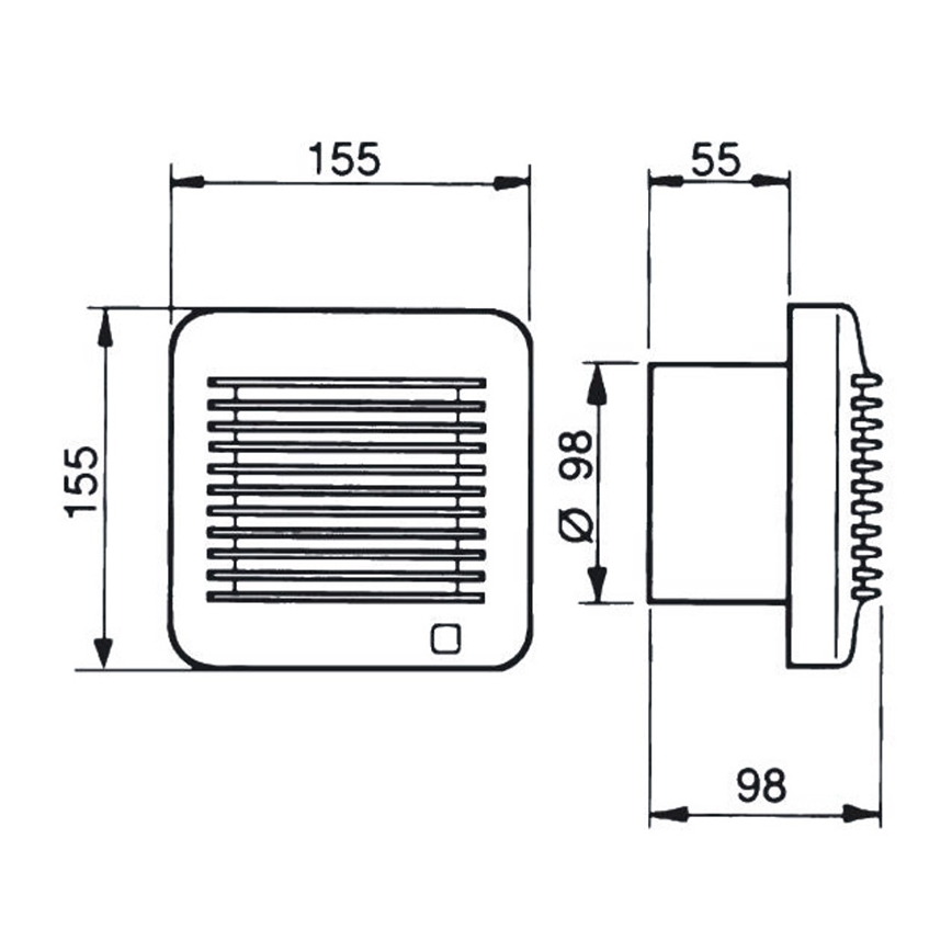 Ventilador EDM-100 17W/230V