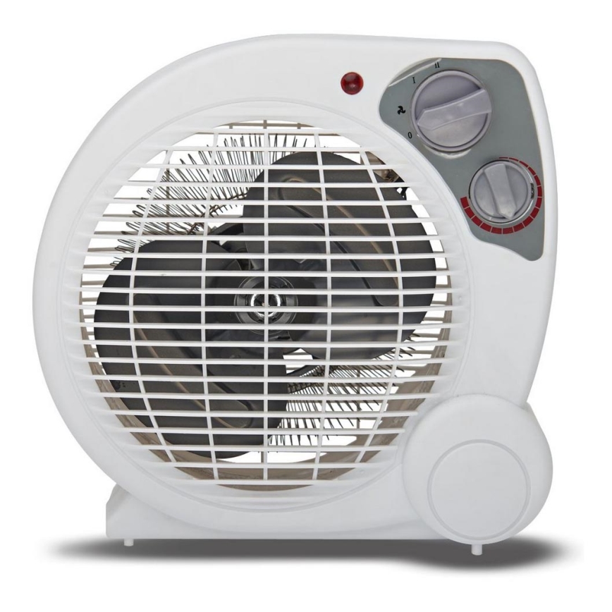 Ventoinha com elemento de aquecimento ZEFIR 1000/2000W/230V branco