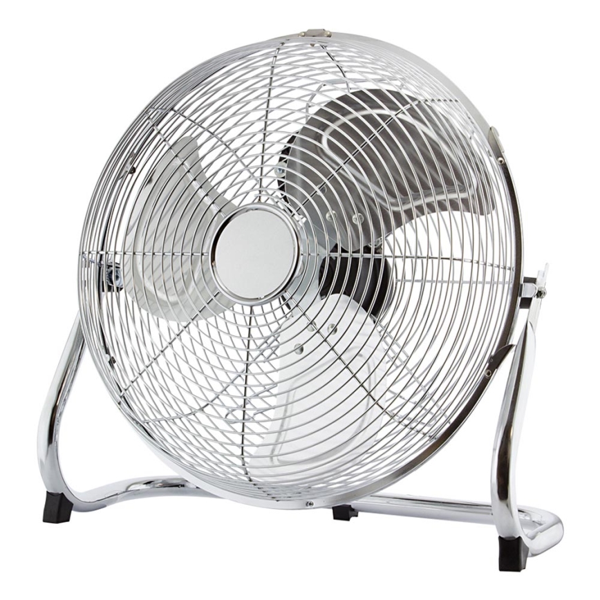 Ventoinha de chão, 45 cm, 3 velocidades, cromado, 140W